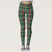 Christmas Tartan Plaid Leggings – Festive Women’s  レギンス (正面)