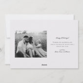 Christmas Tartan Plaid Two Sided Family Photo シーズンカード (裏面)