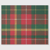 Christmas Tartan Red and Green  ラッピングペーパー (フラット)