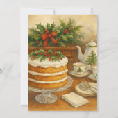 Christmas Tea Party / Tea Time  招待状 (裏面)