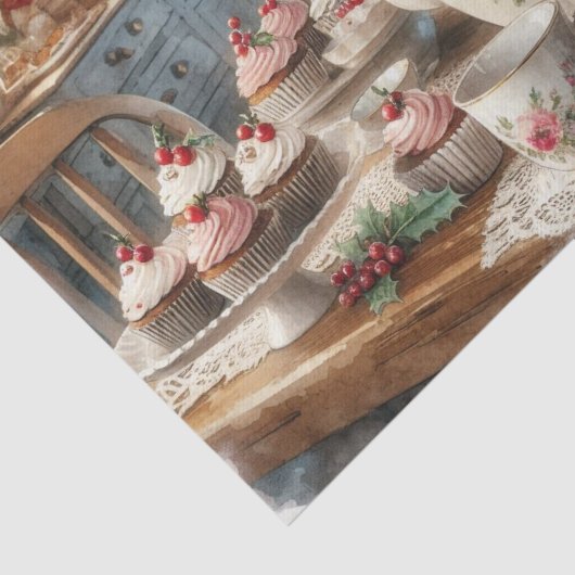 Christmas Tea Time with Cupcakes  薄葉紙 (詳細)