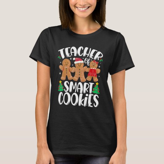 Christmas Teacher Cute Gingerbread Cookies Tシャツ (正面)