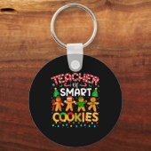 Christmas Teacher Of Smart Cookies Funny Cute Ging キーホルダー (正面)