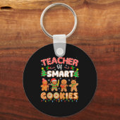 Christmas Teacher Of Smart Cookies Funny Cute Ging キーホルダー (正面)
