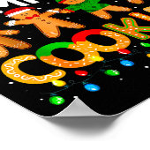 Christmas Teacher Of Smart Cookies Funny Cute Ging ポスター (角)