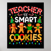 Christmas Teacher Of Smart Cookies Funny Cute Ging ポスター (正面)