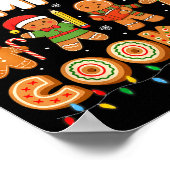 Christmas Teacher Of Smart Cookies Funny Cute Ging ポスター (角)