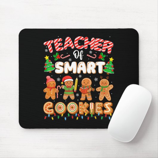 Christmas Teacher Of Smart Cookies Funny Cute Ging マウスパッド (マウス)