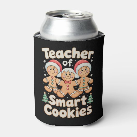 Christmas Teacher Of Smart Cookies Gingerbread 缶クーラー (缶正面)