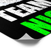 Christmas Team Nice Shirt, Matching Family Pajama, ポスター (角)