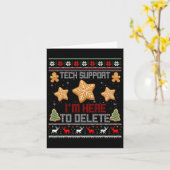 Christmas Tech SupportあなたのCooを削除するためにここにいる カード (黄色い花)