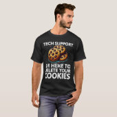 Christmas Tech Supportクッキーの削除クリスマスC Tシャツ (正面フル)