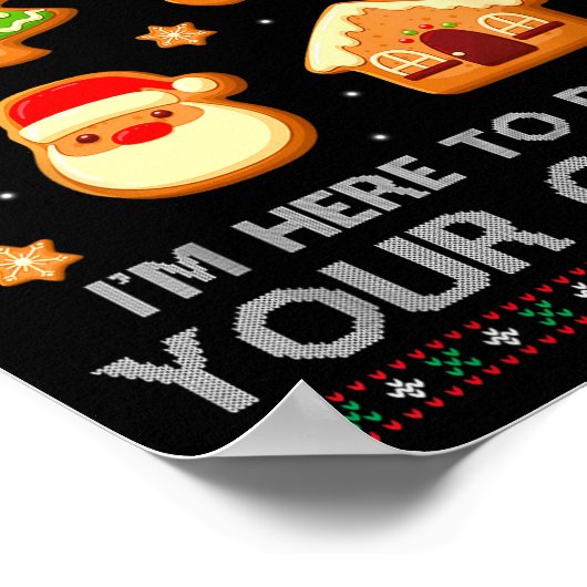 Christmas Tech Suprt Here To Delete Cookies Ugly S ポスター (角)