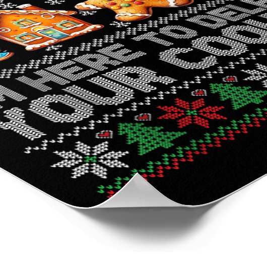 Christmas Tech Suprt Here To Delete Cookies Xmas M ポスター (角)