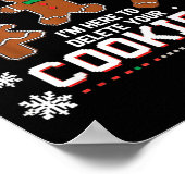 Christmas Tech Suprt Here To Delete Cookies Xmas M ポスター (角)