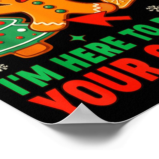 Christmas Tech Suprt Here To Delete Cookies Xmas M ポスター (角)