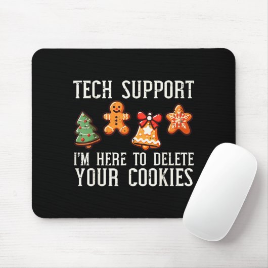 Christmas Tech Suprt Here To Delete Cookies Xmas M マウスパッド (マウス)