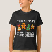 Christmas Tech Suprt Here To Delete Cookies Xmas M Tシャツ (正面)