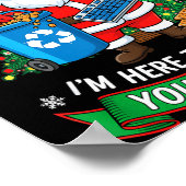 Christmas Tech Suprt Here To Delete Funny Cookies ポスター (角)