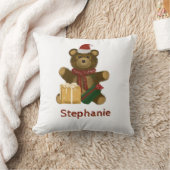 Christmas Teddy Bear クッション (ブランケット)