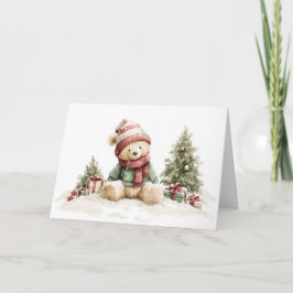 Christmas Teddy Bear シーズンカード