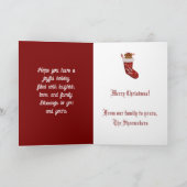 Christmas Teddy Bear シーズンカード (内部)