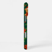 Christmas Teddy Bear Pattern – Cute Green Holiday  iPhoneケース (右側面)