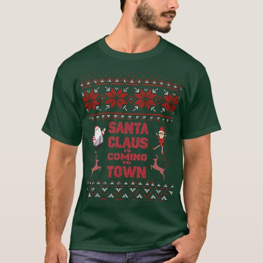 Christmas Tee - Holidays Jingle Design Tシャツ (正面)