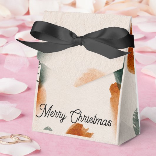 Christmas Tent Favor Box Festive “Merry Christmas フェイバーボックス (ウェディング)