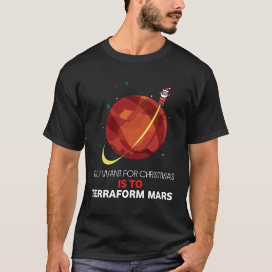 Christmas Terraforming Mars  Christmas Board game  Tシャツ (正面)
