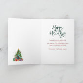 Christmas Thank You Employee Volunteer シーズンカード (内部)