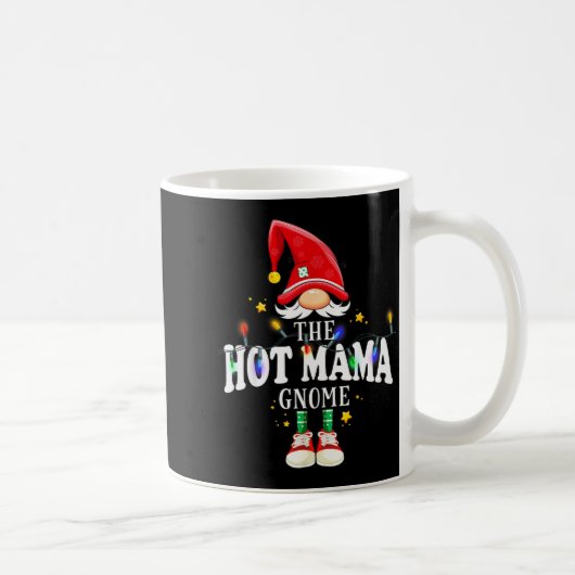 Christmas The Hot Mama Gnome X-mas Matching Pjs コーヒーマグカップ (右)