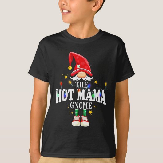 Christmas The Hot Mama Gnome X-mas Matching Pjs  Tシャツ (正面)