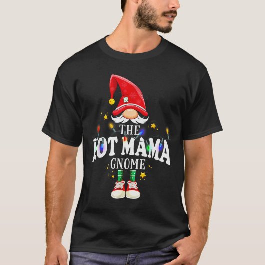 Christmas The Hot Mama Gnome X-mas Matching Pjs  Tシャツ (正面)