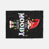 Christmas The Moody Gnome X-mas Matching Pjs  フリースブランケット (正面(横))