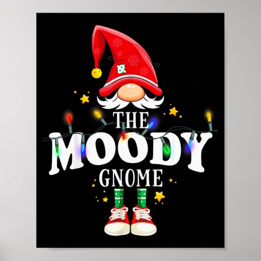 Christmas The Moody Gnome X-mas Matching Pjs  ポスター (正面)