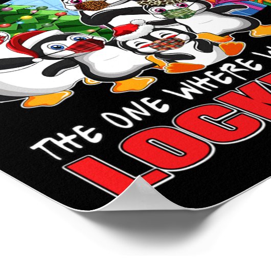 Christmas The One Where We Were In Lockdown Pengui ポスター (角)