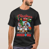 Christmas The One Where We Were In Lockdown Pengui Tシャツ (正面)
