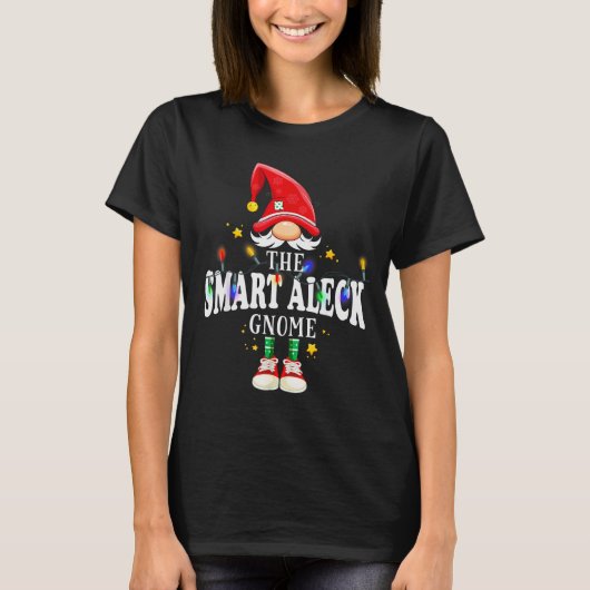 Christmas The Smart Aleck Gnome X-mas Matching Pjs Tシャツ (正面)