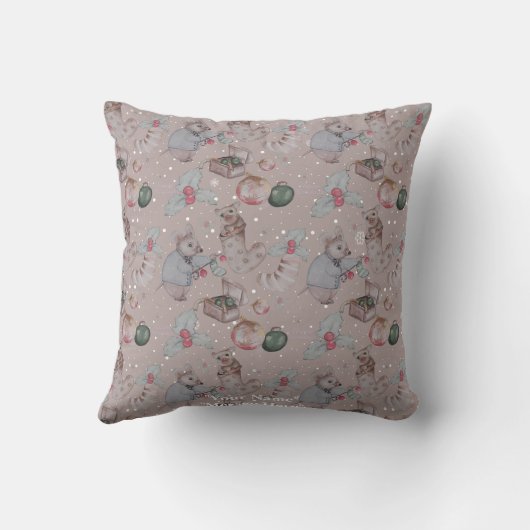 Christmas Theme baby fleece blanket クッション (裏面)