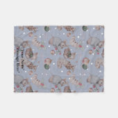 Christmas Theme baby fleece blanket フリースブランケット (正面(横))