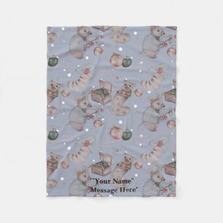 Christmas Theme baby fleece blanket フリースブランケット