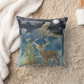 Christmas Theme Boganhues Print  クッション (ブランケット)