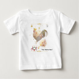 Christmas Theme Boganhues print ベビーTシャツ