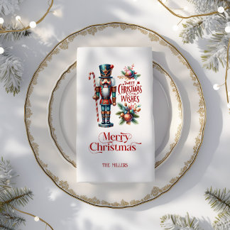 Christmas Theme Nutcracker Retro Typography Wine L