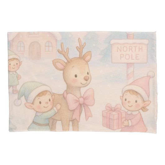 Christmas Theme pillowcases - Children's Rooms 枕カバー (正面左)