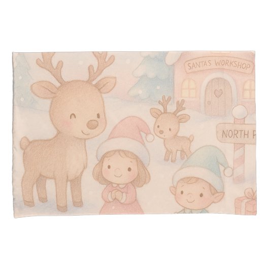 Christmas Theme pillowcases - Children's Rooms  枕カバー (正面右)