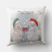 Christmas Theme Pipa & Marlow print クッション (裏面)