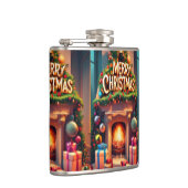 Christmas Themed Hip Flask – Merry Christmas Firep フラスク (右)