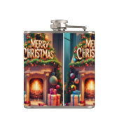 Christmas Themed Hip Flask – Merry Christmas Firep フラスク (裏面)
